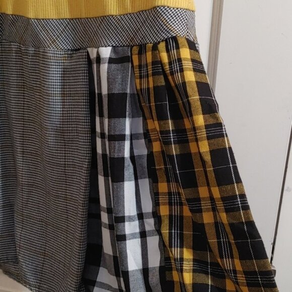 Wonder Nation youth XXL (18) Harry Potter style yellow black plaid dress - Picture 4 of 7